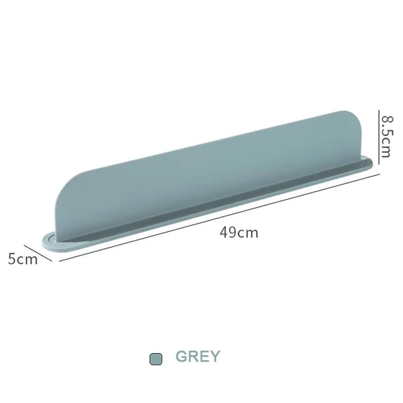 

Silicone Sink Baffle Splash Guard Protect Cloth From Splashing Water Baffle Splash Protector for Washing Dishes Faucet Bathroom серый