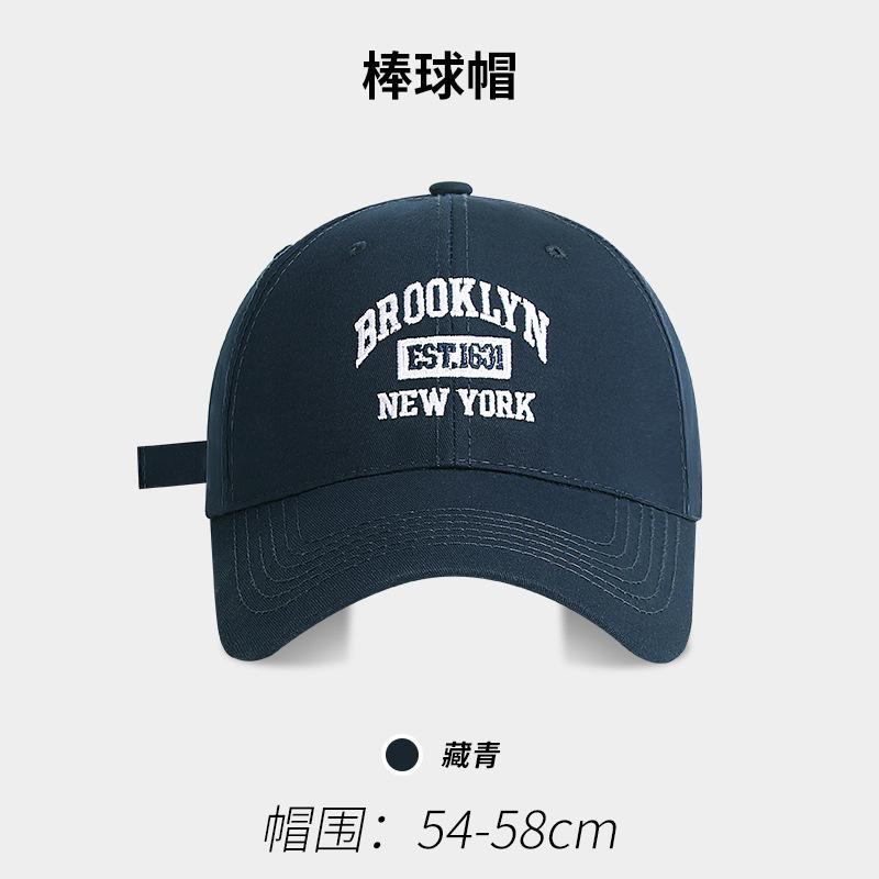 Soft Top Baseball Cap Women's Spring and Autumn English Embroidery Sunscreen Visor Hat Versatile Face Small Cap Men