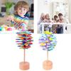 Wooden Fibonnaci Spiral Tree Decompression Toy For Children By Muzhixing Colorful Leaves And Macaron Round Pieces