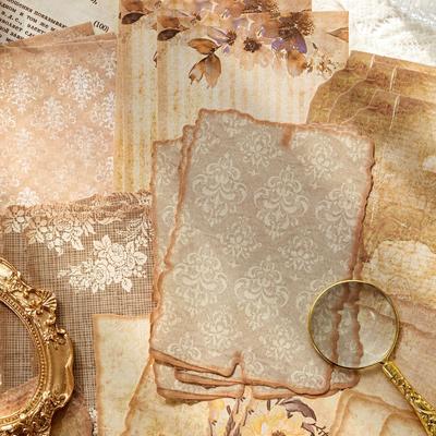 Paquete de 30 piezas de papel vintage, papel decorativo, papel de fondo, papel para álbumes de recortes, papel para manualidades