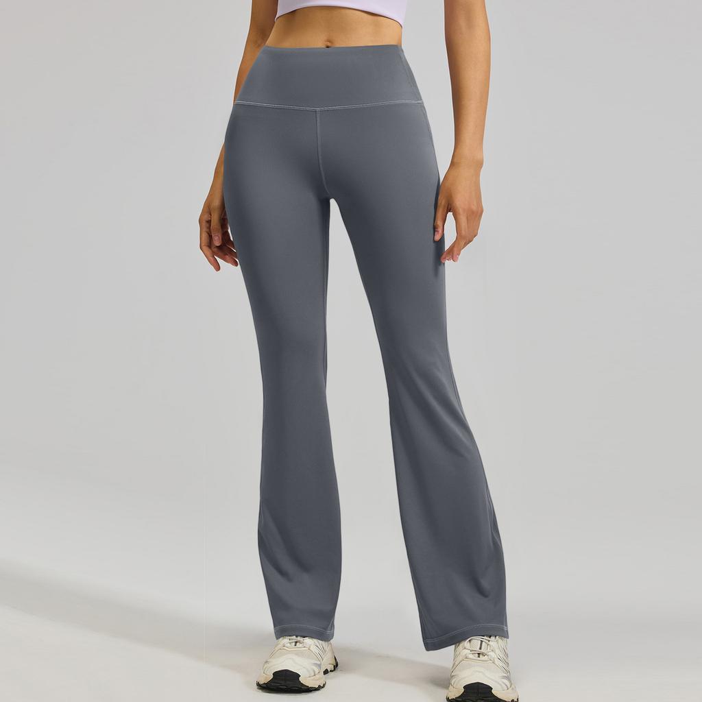 Womens Pants Casual Pants With Pockets Pull Flare Slacks High Waist Stretchy Trousers