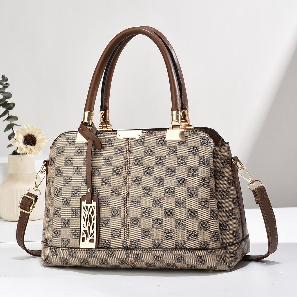 Kadın çantası dama tahtası moda çanta kadın el çantası omuz çantası orta yaşlı anne çantası