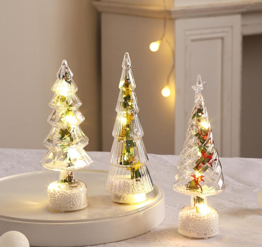 LED Weihnachtsbaum Nachtlicht Tischplatte Weihnachtsbaum Lichter Ornament Weihnachtsfeiertag Zuhause Schlafzimmer Dekor Navidad Natal Geschenk