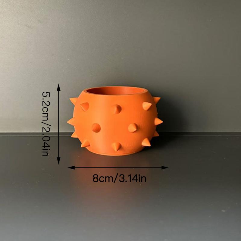 

Сферический цветочный горшок, суккулентный горшок, настольный орнамент, пластиковый горшок для растений, домашний декор, цветочный горшок оранжевый