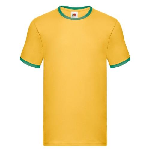 

Fruit of the Loom Unisex Adult Ringer Cotton T-Shirt XXL