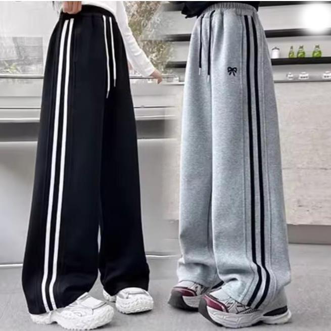 Children's Teenager Sports Pants Spring Autumn Wide-leg Casual Trousers Children's Straight Loose Pants Kids Autumn Clothing