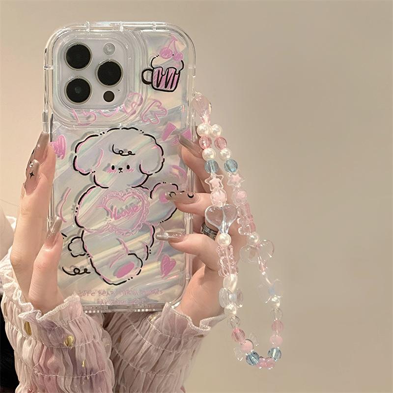 Weiche TPU Laser Telefon Fall Für iPhone 11 13 16 Pro Max 14 15 12 XR X XS 7 8 Plus SE 16promax 15promax Transparente Abdeckung Funda