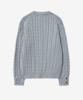 Tienjiti Cable Long Sleeves Knit Top (Gray) Tnsw5E102G2