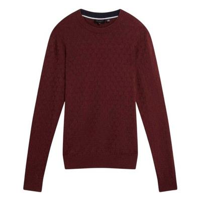 Mens Stitch Knitted Crew Neck Jumper
