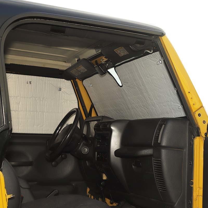Auto Windschutzscheibe Sonnenschutz Fenster Schatten Faltbare Sonnenblende Abdeckung Fit für Jeep Wrangler TJ 1997-2006 Auto Innen Zubehör