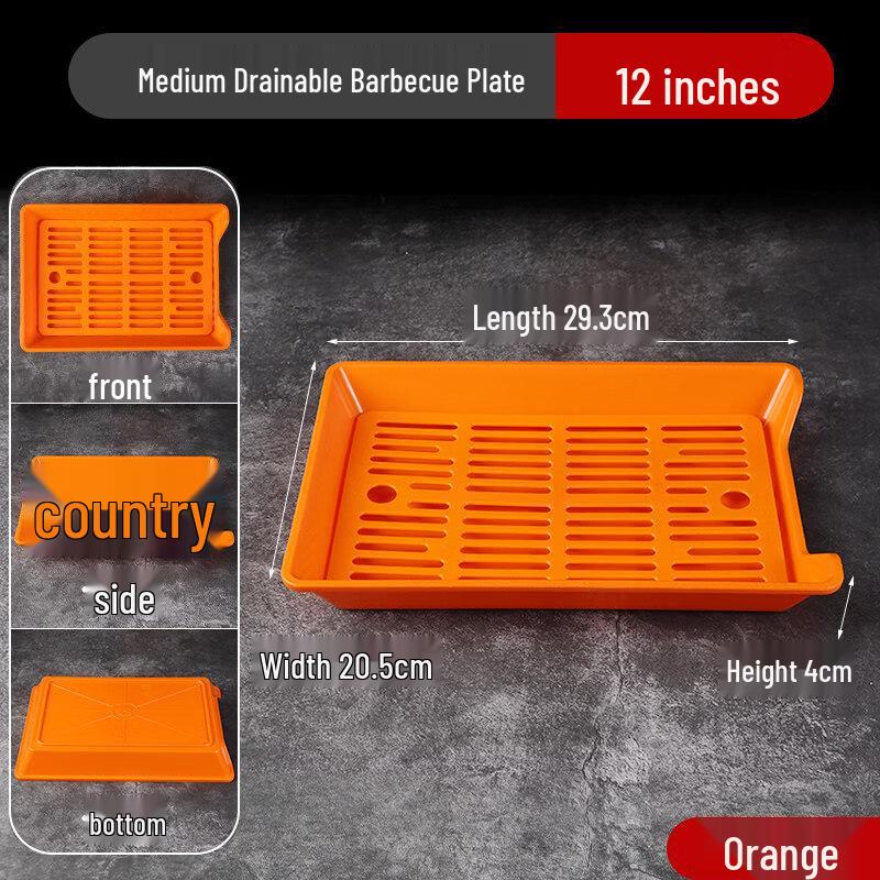 Jingbaodi Commercial BBQ Display Plate Set with Drainer