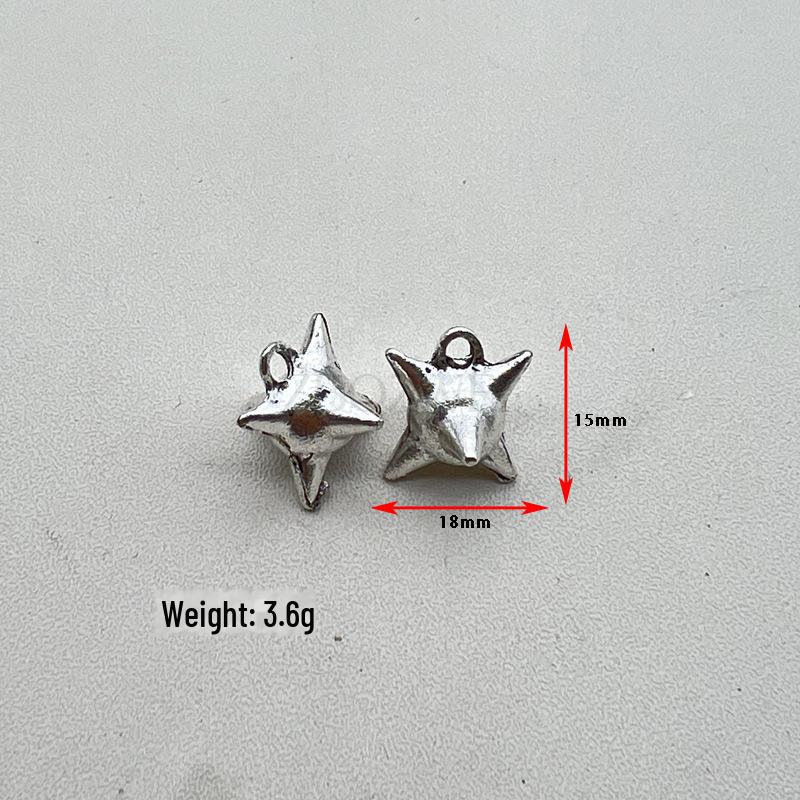 Electroplated Meteor Hammer Pendant Necklace with Three-Dimensional Nail Ball Jewelry Accessories