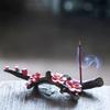 Ceramic Handmade Flower Plum Blossom Incense Holder, Pen Holder, Incense Holder, Decorative Ornament