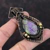 Purpurite Copper Pendant Copper Wire Wrapped Jewelry Handmade Pendant Wire Wrapped Pendant Real Gemstone Jewelry Gift For Mom Unique Pendant