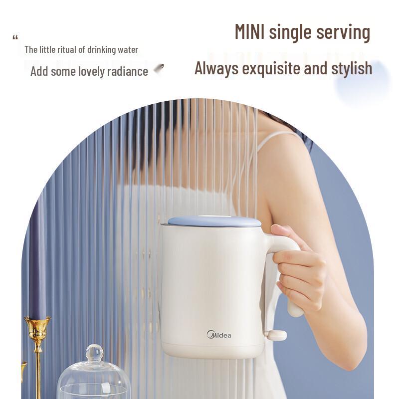 Midea Portable Mini Electric Kettle 0.6L CN Plug (adapter Included)