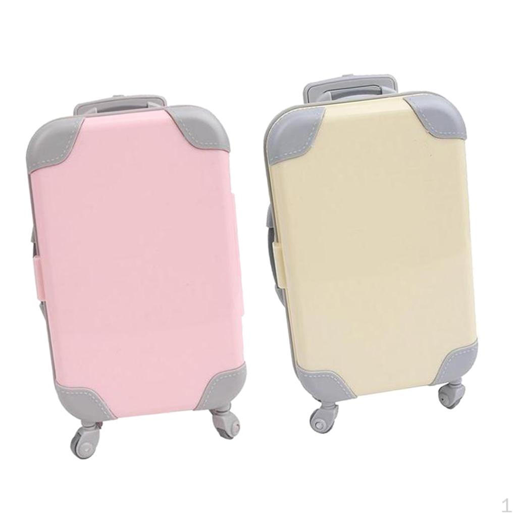 

2x 18 Inch Doll Suitcase Compatible For Accessories