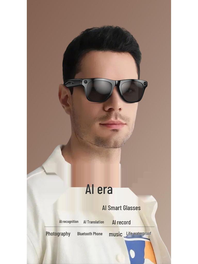 Ochelari inteligenți cu control vocal Bluetooth cu fotografie HD 720p, muzică și capacități de traducere