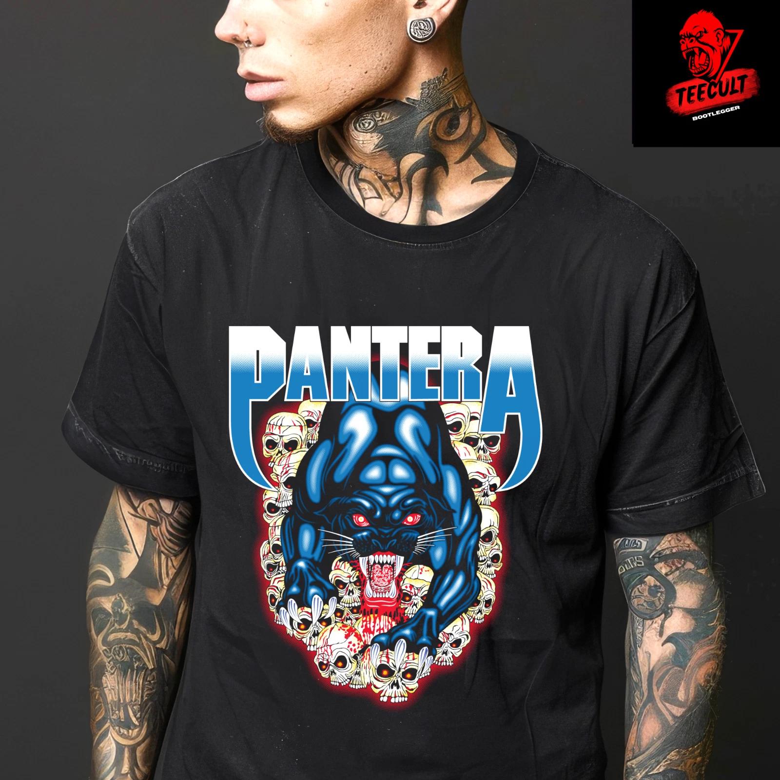 Men s and Women s T-shirts Pantera Heavy Metal Rock Band Music Tee Unisex Cotton XXL