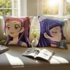 R-Riko Izayoi Pillow Case Sofa and Living Room Decorative Cushion Covers Dust-proof and Mite-proof Invisible Zipper