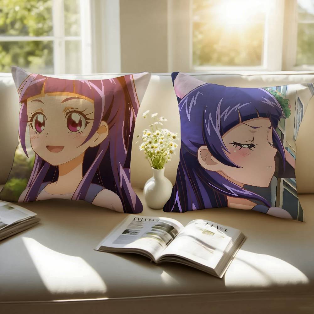R-Riko Izayoi Pillow Case Sofa and Living Room Decorative Cushion Covers Dust-proof and Mite-proof Invisible Zipper