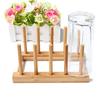 A96I-Dish Rack Pots Wooden Plate Stand Wood Kitchen Cup Display Drainer Holder NEW