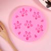 3D Sakura Shape Silicone Mold Diy Cherry Blossom Fondant Jelly Chocolate Cake Decor Tools Clay Plaster Baking Mold
