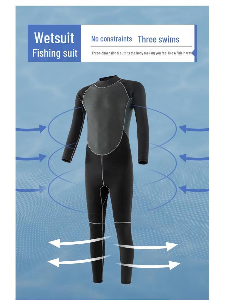 3 mm Unisex Våtdräkt: Herrdykning, Damsurfing, Snorkling & Manetsskydd