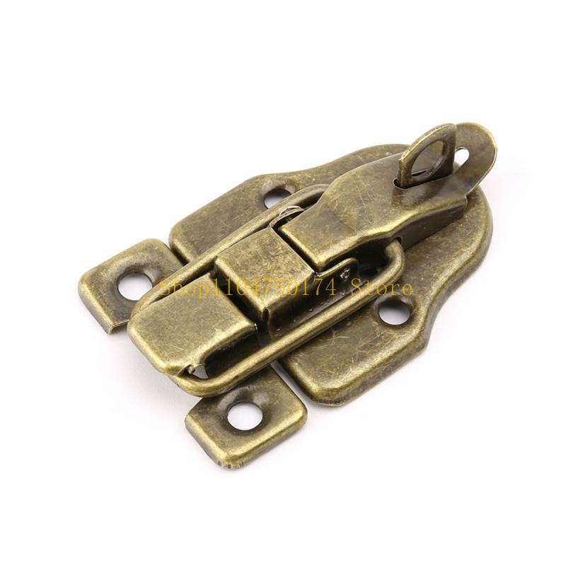 Vintage Toolbox Lock Antique Metal Buckle Suitcase for Case Toggle Lock Hasp for Top Sale