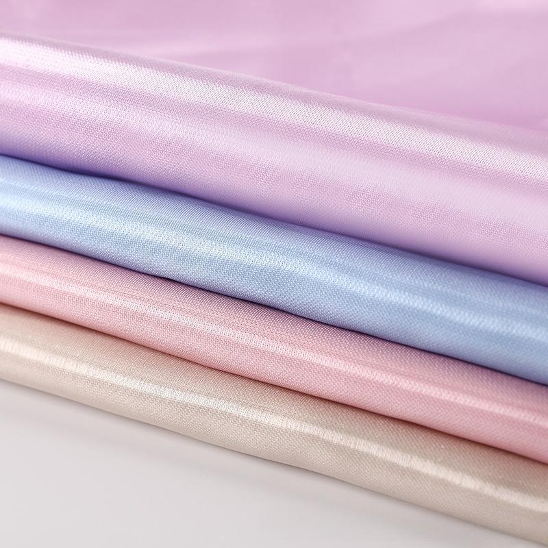 Water Gloss Satin High-brightness Liquid Cloth Silk Satin Reflective Fabric Wedding Dress Designer Clothing Fabric