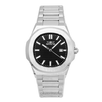 Speedway Stainless Steel Black Dial Quartz 48319 Men's Watch