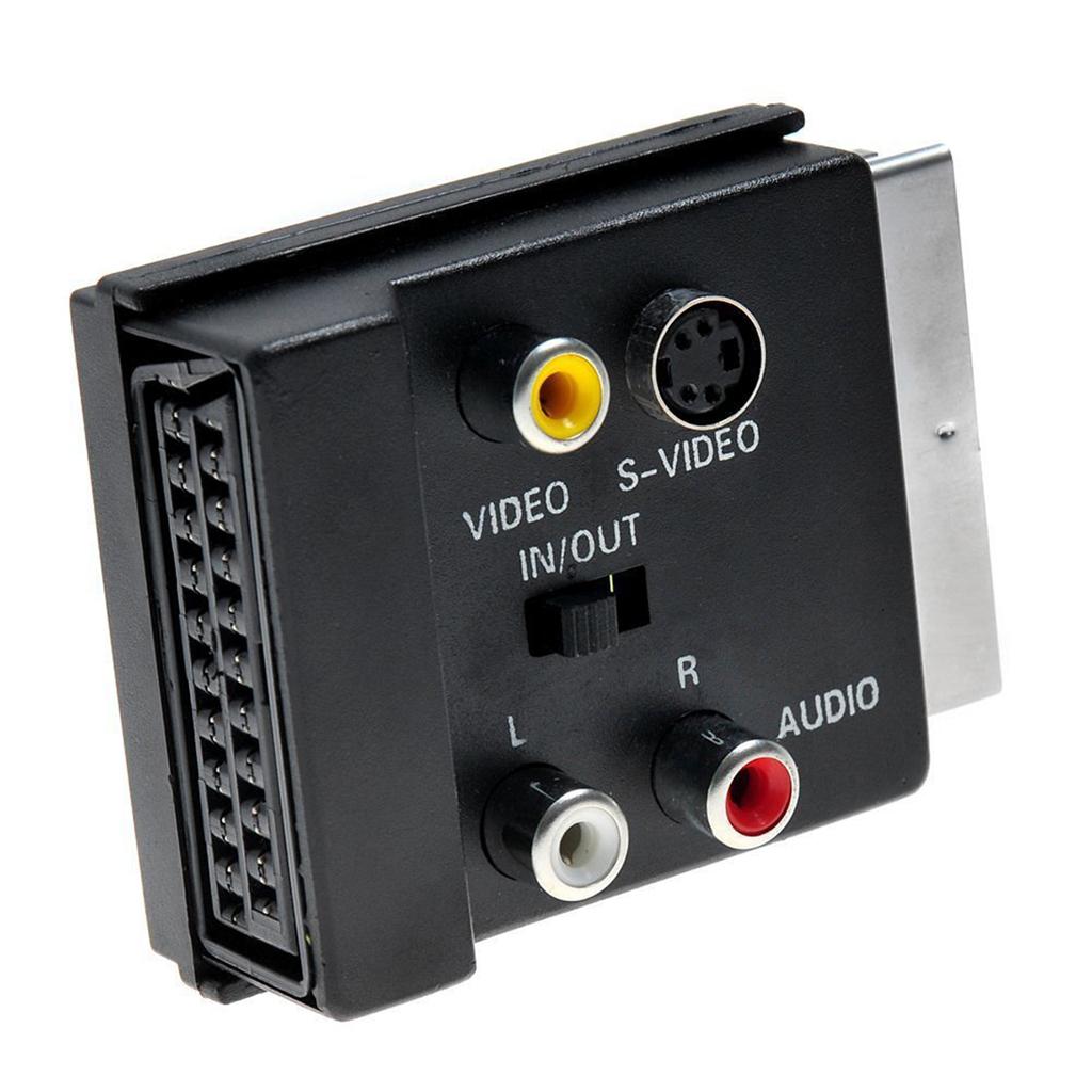21Pin Male Female SCART AV Adapter Featuring Slip Proof Grip And Storage Friendly Hanging Hole For Organized Use