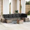 Garden Sofa Set 8 pcs Gray