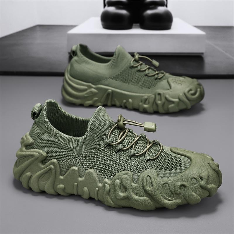 YRZL Men's Sneakers Fashion Athletic Shoes Breathable Soft Comfort Male Casual Shoes Lightweight Walking Shoes
