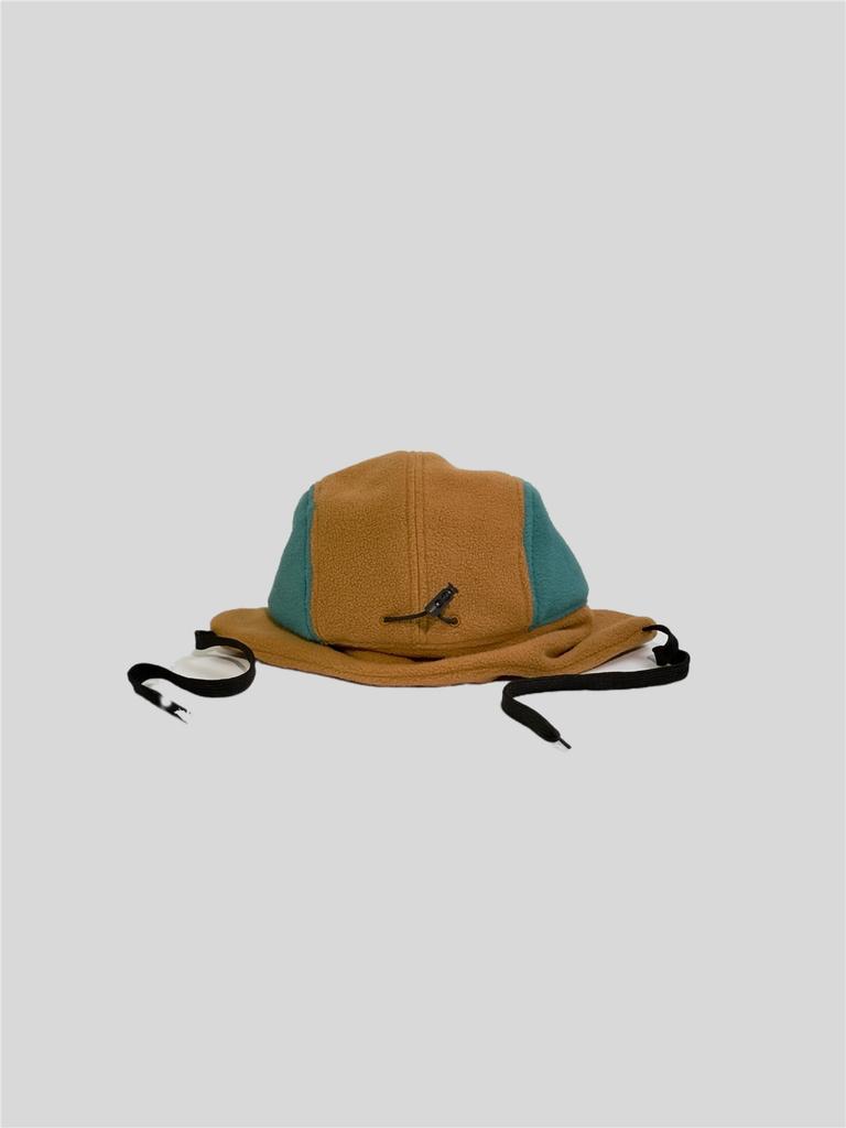 Winter Flat Brim Hat 100% Polyester Ushanka Hat with Ear Flaps Foldable Trapper Baseball Cap