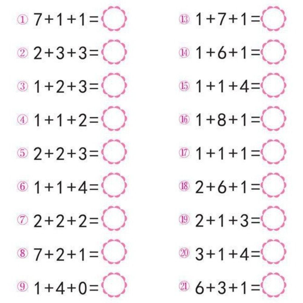 64 Pages Quick Calculation Arithmetic Exercise Books Mathematics Workbook  Primary School