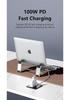 Aluminum Alloy Laptop Docking Station Stand with Heat Dissipation - 7-in-1 Computer Holder.