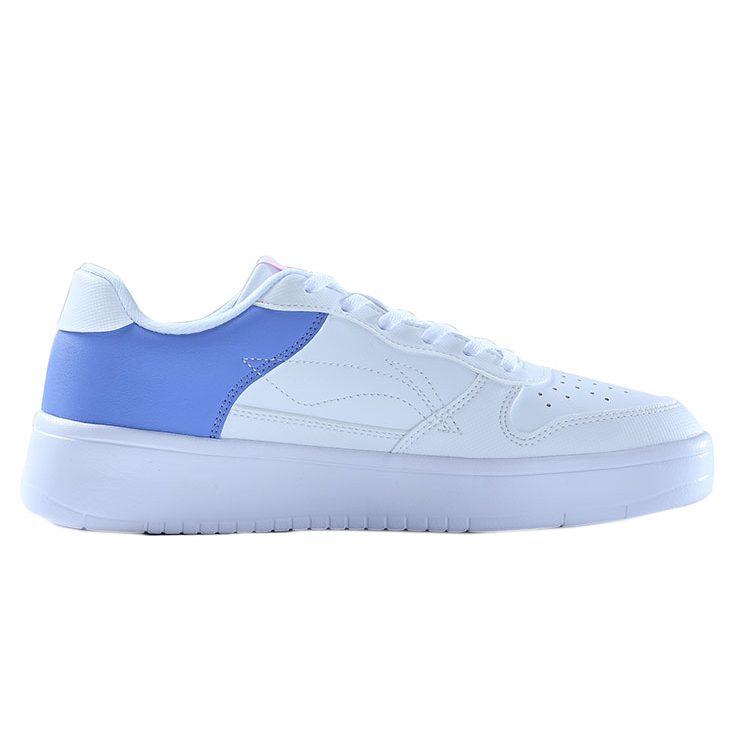Li Ning Sports Life Collection Skateboard Shoes Women's Low Top Light Iris White AGCQ578-5