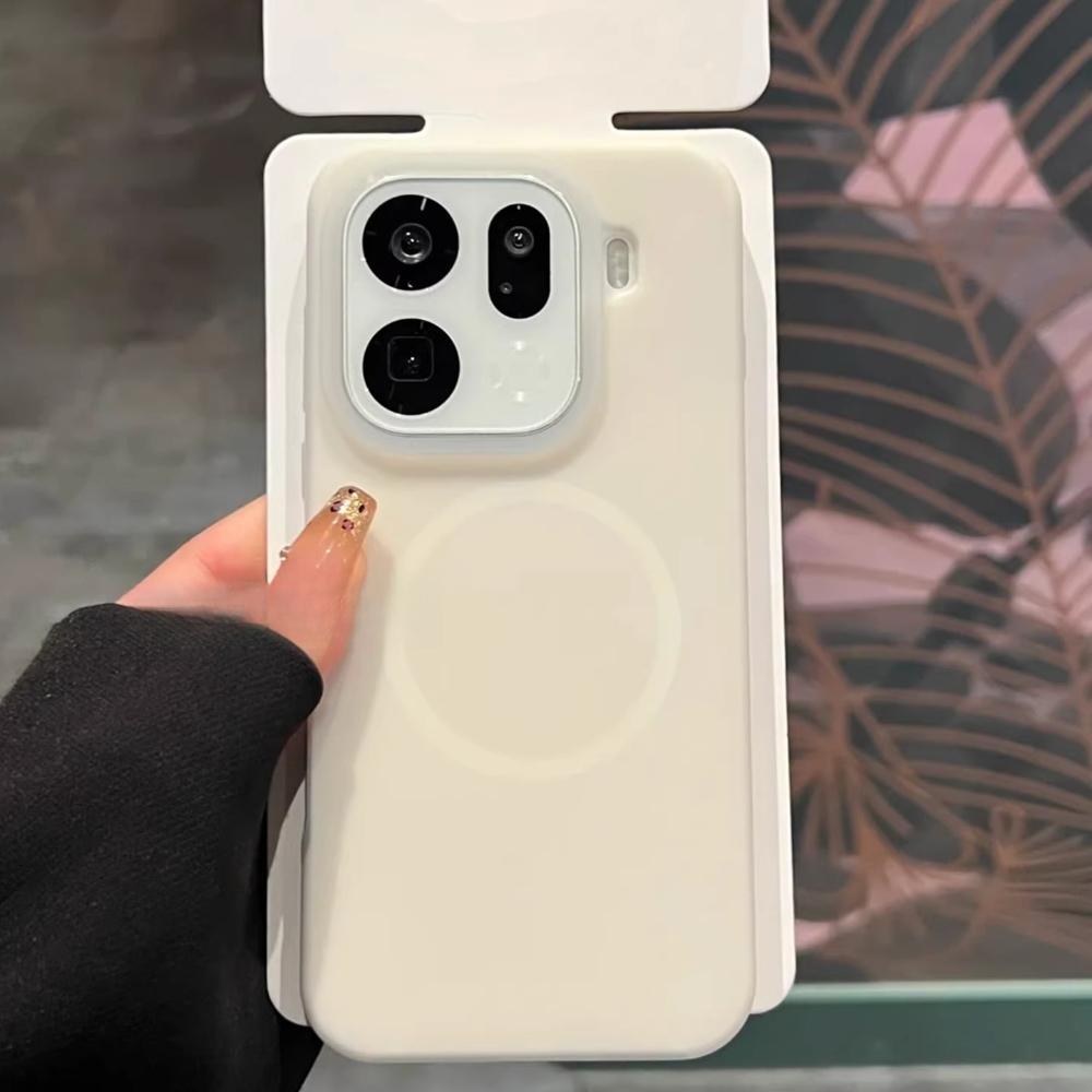 Case For OPPO Find X9 Pro Soft Liquid Silicone Magnetic Fall Prevention Damping Protect Phone Case For OPPO Find X9 Shell Bumper
