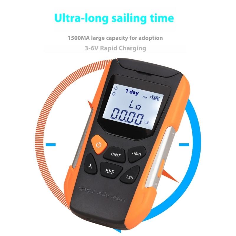 Portable Opticals Power Meter Featuring LED Flashlights And User Calibration For Accurate Attenuation Measurement