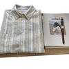 Oversize Women's Jmprs Korean Vintage Striped Shirts Long Sleeve Designed Summer Cotton Loose Button Up Shirt Female Tops