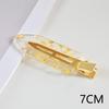 New Korean-style Gold Foil Hairpin - Versatile Acetate Acrylic Leaf Clip