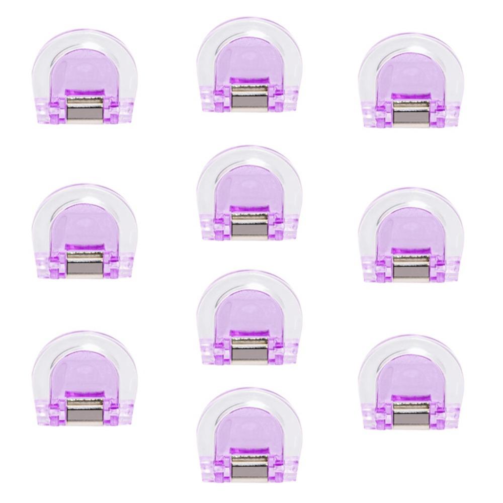 10Pcs Transparent Book Label Clip Strong Clip Paper Clips Set Durable Trouser Leg Clips  Office Use