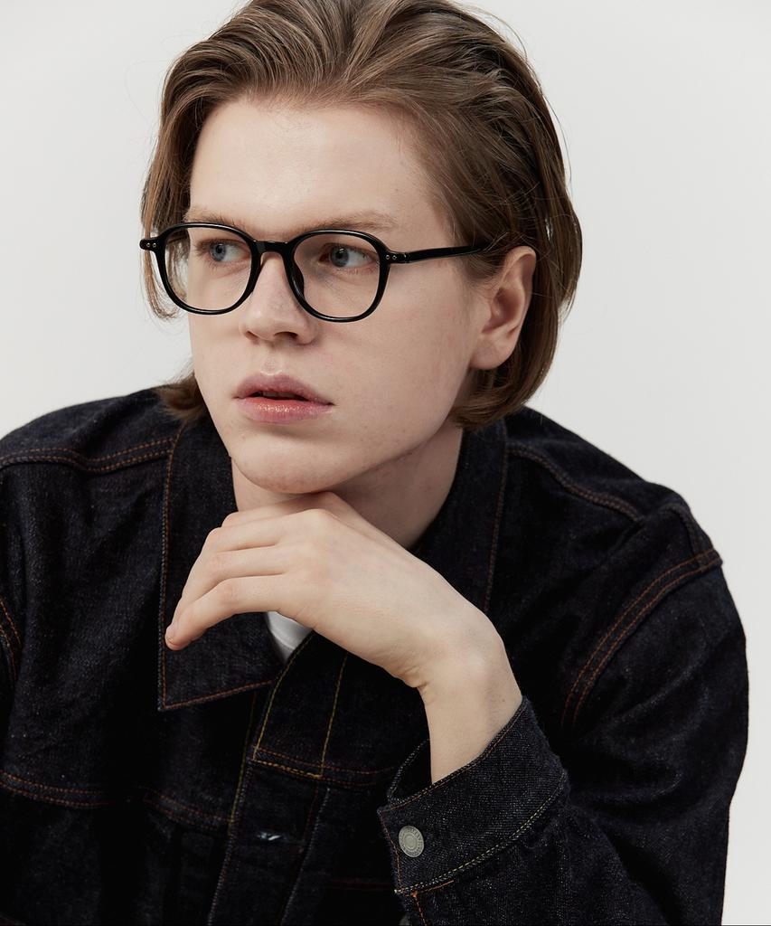 Yunouaieobeul P006 Major Aviator Horn-Rimmed Glasses