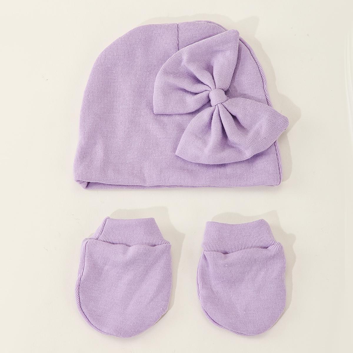 

Шапка-бини для новорожденных, комплект перчаток, шапочка для маленьких девочек на весну, лето, осень, зиму, шапки для новорожденных, хлопковая шапочка для новорожденных One Size