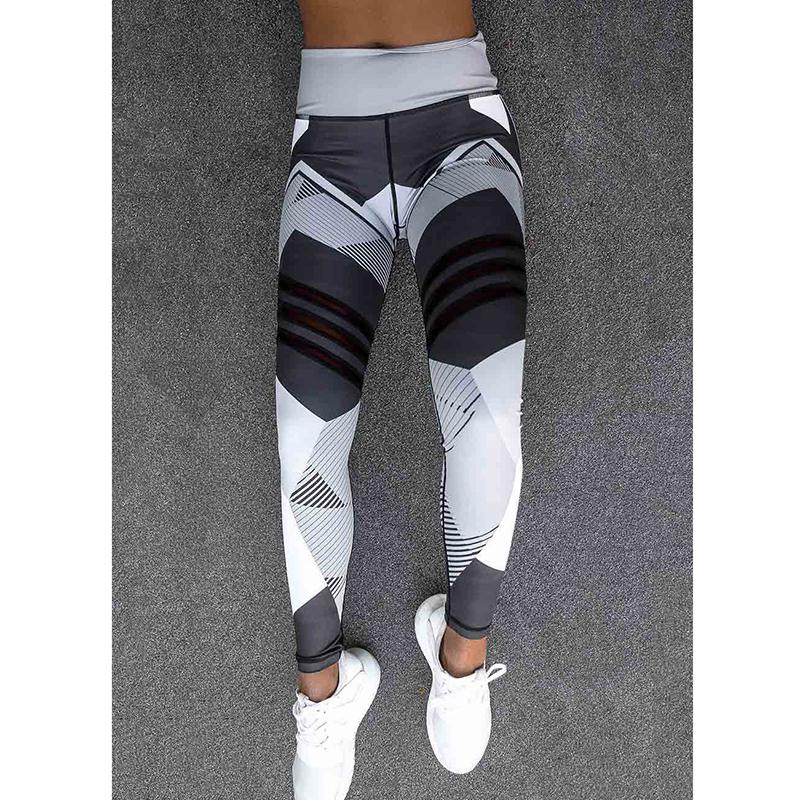 Digital Printing High Waist Women Casual Tight High Elastic Yoga Pants
