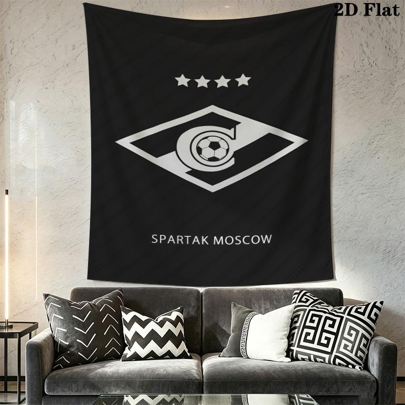 Spartak Moscow Spirit Wall Hanging Printed Fabric Blanket Decorative Tapestries for Bedroom Living Room Home Decor