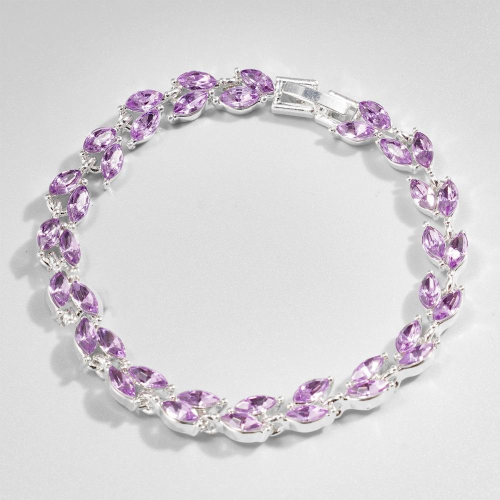 Adjustable Women Bracelet Colored Zircon Hand Jewelry Unique Chain Bracelet  Women