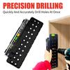 Shelf and Cabinet Hardware Jig Multifunctional 1 4in 5mm Accurate Shelf Peg Hole Jig for Woodworking