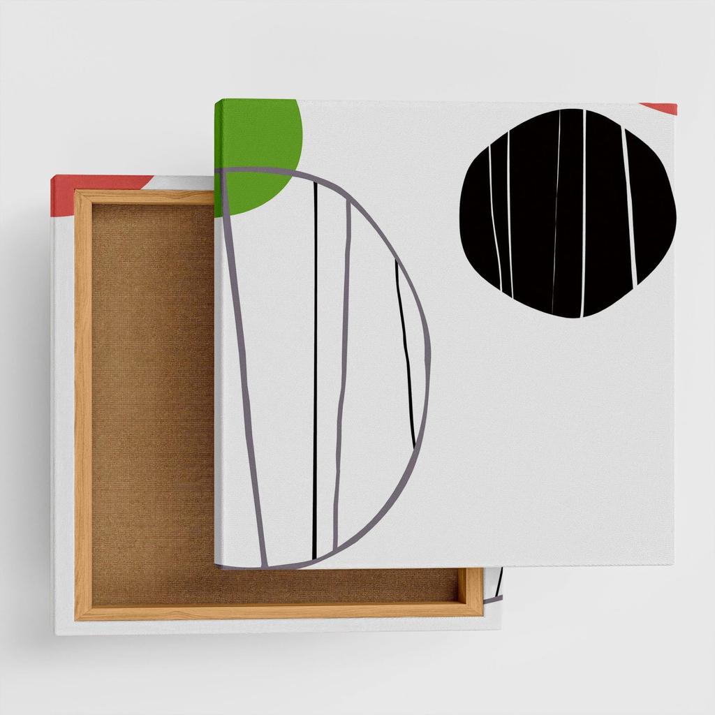 Art Deli Poster Panel, Japanese Modern Style, 15cm x 15cm, Made in Japan, Lightweight Fabric, pat-0034-S