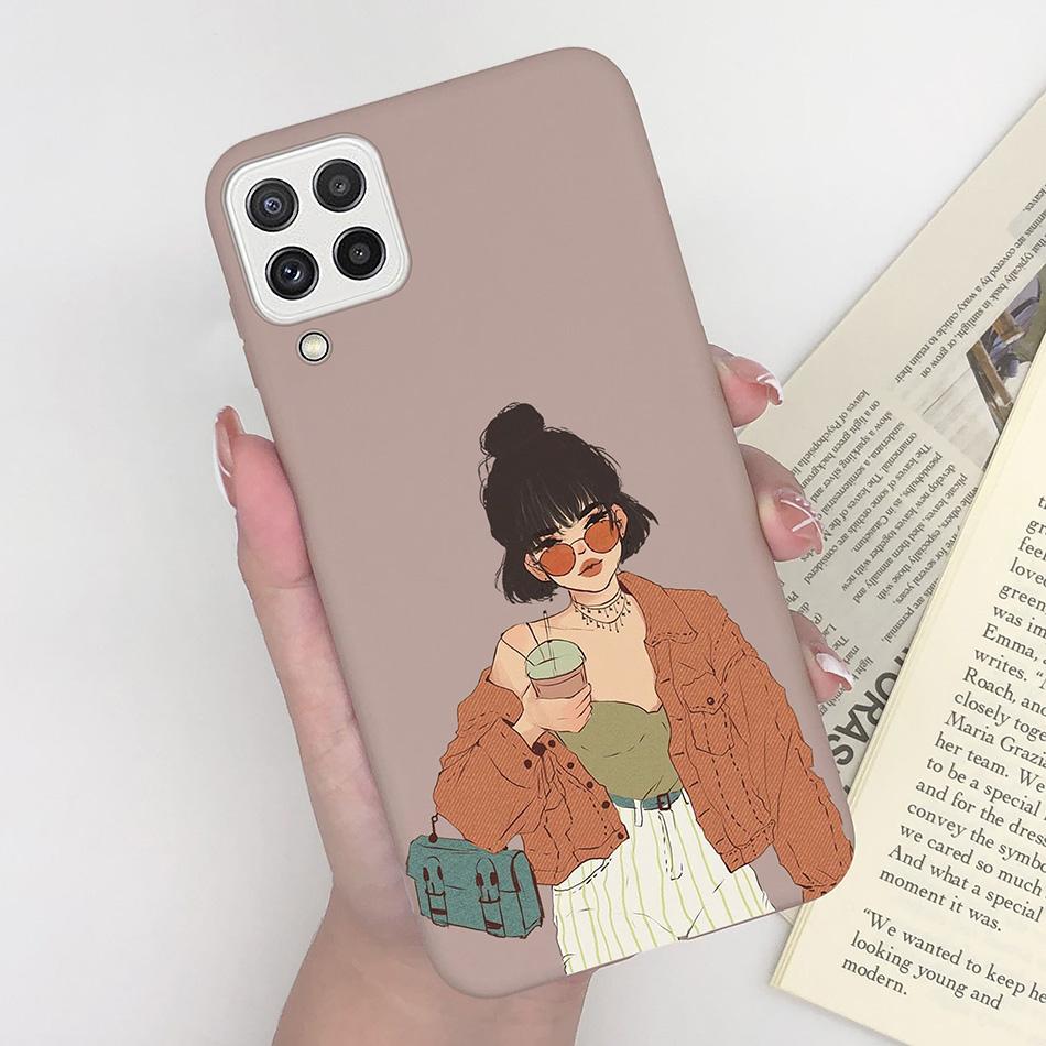 For Samsung Galaxy A22 4G 5G Case SM-A225F Love Heart Soft Silicon Phone Cover For SamsungA22 GalaxyA22 M22 A 22 4G 5G Fundas